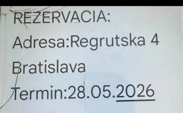 Підтверджена резервaція у Братиславі
